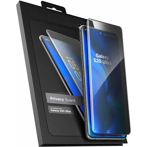 Samsung S20 Ultra Privacy FullFrame hærdet glas 0,26 mm 3D 9H Transparent