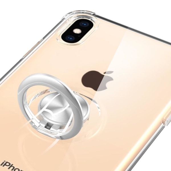 iPhone XS Max stødsikkert cover med ringholder frisk Transparent