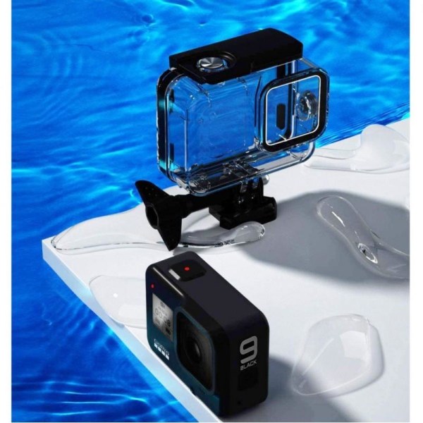 GoPro Hero 9 svart kamerahus vanntett veske Transparent