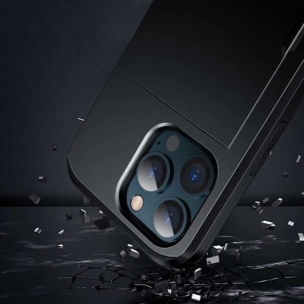iPhone 13 Pro Iskunkestävä kansikorttipaikka StreetWise - musta Black
