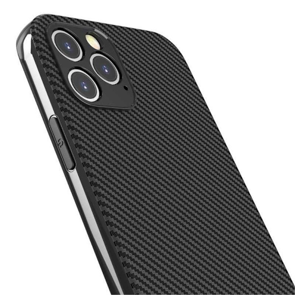 iPhone 14 Max Iskunkestävä FullCarbon V2 -kotelo Black