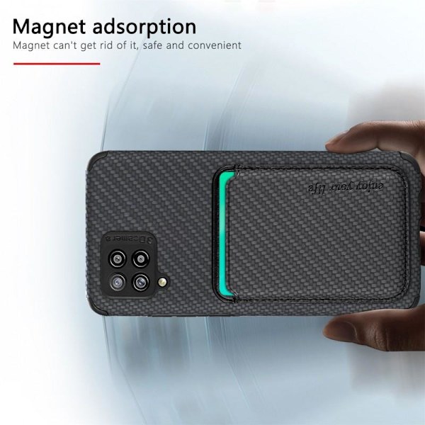Iskunkestävä kuori Magsafe RFID:llä magneettikorttipidikkeellä A Black