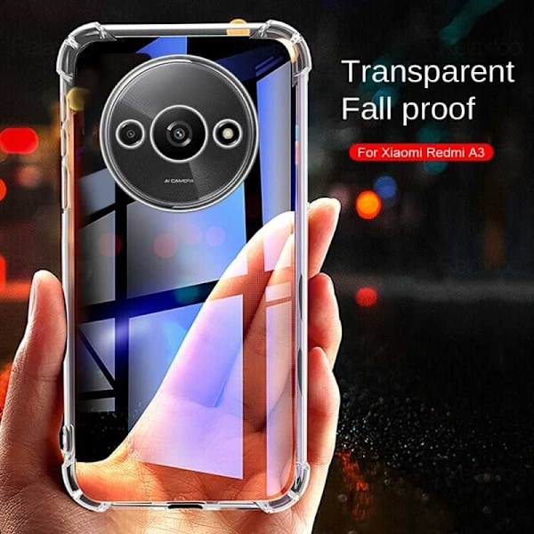 Redmi A3 Stöttåligt Skal med Förstärkta Hörn