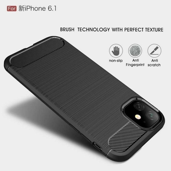 iPhone 11 Shockproof Shell SlimCarbon Black