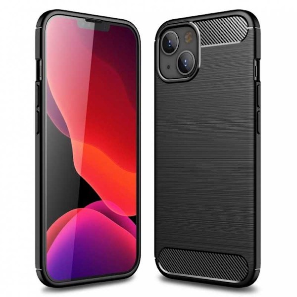 iPhone 13 iskunkestävä kotelo SlimCarbon Black