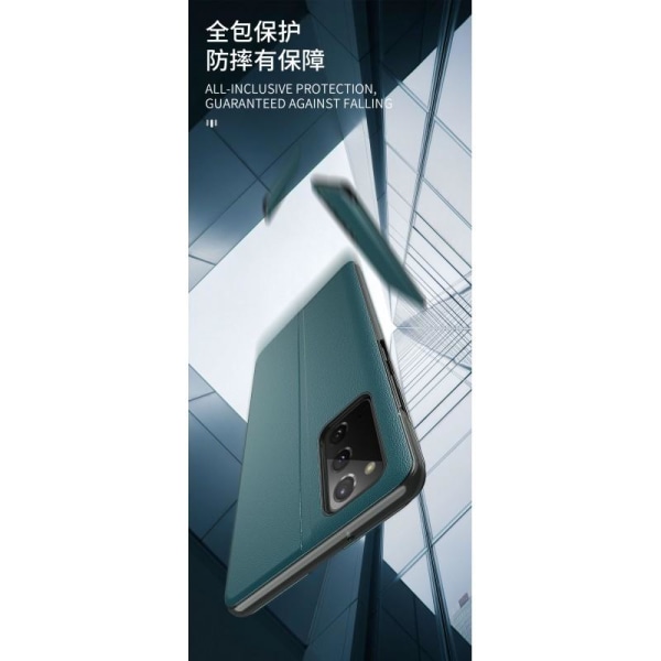 Samsung S20 FE Stilfuldt Smart View Case Grön