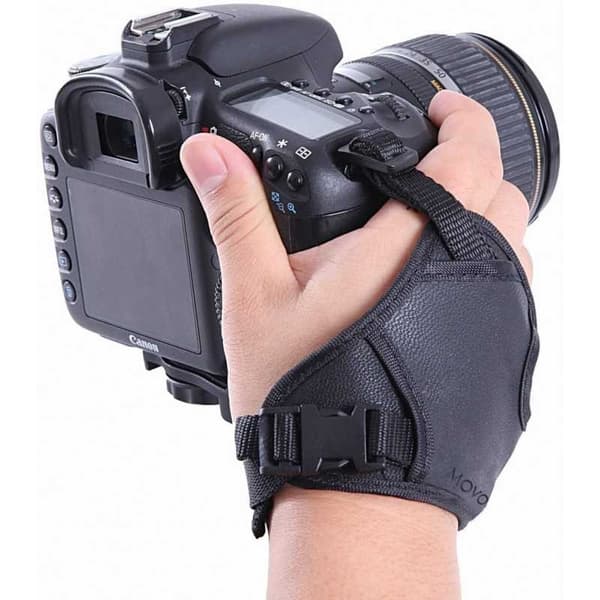 Professionell Handledsgrepp för Digitalkamera Svart