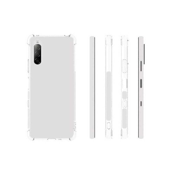 Xperia 10 III stødabsorberende silikone Shell Shockr Transparent
