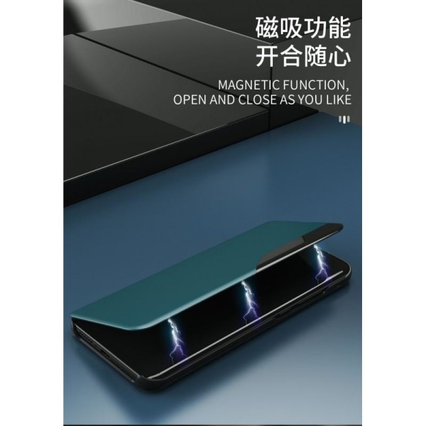 Samsung A50 Stilfuld Smart View Case - Sort Black