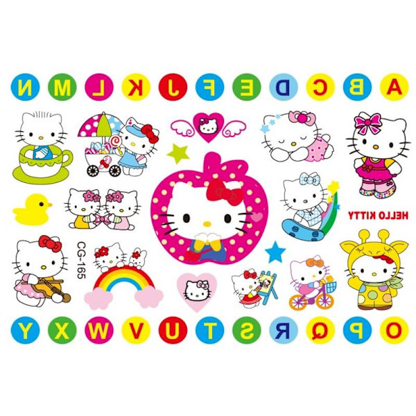 15-PACK Hello Kitty Tatuering multifärg