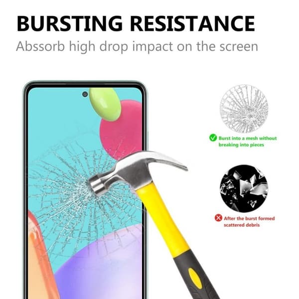 2-PACK Samsung A23 5G Härdat Glas 0.26mm 2.5D 9H Fullframe Transparent
