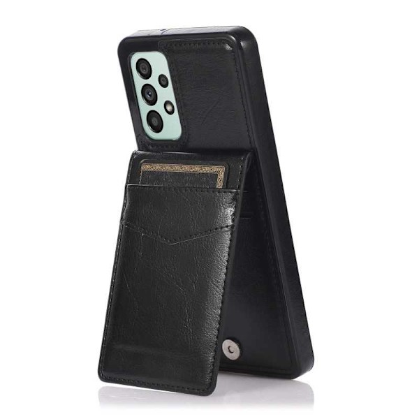 Samsung A53 5G Mobilskal Korthållare 5-FACK Retro V3 Svart