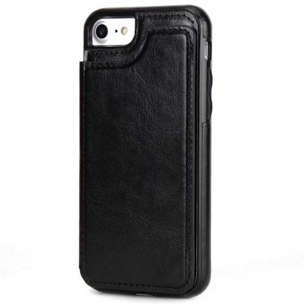 iPhone 8 Plus Shockproof Cover Card Holder 3-SLOT Flippr Black