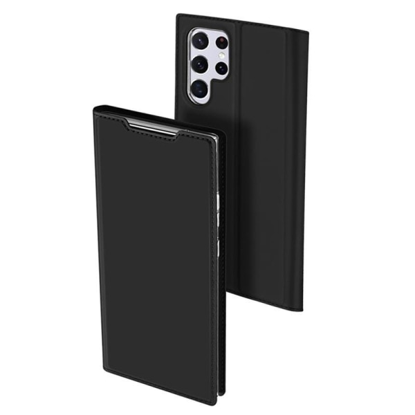 Samsung S22 Ultra Flip Case Smooth -korttipaikka Black