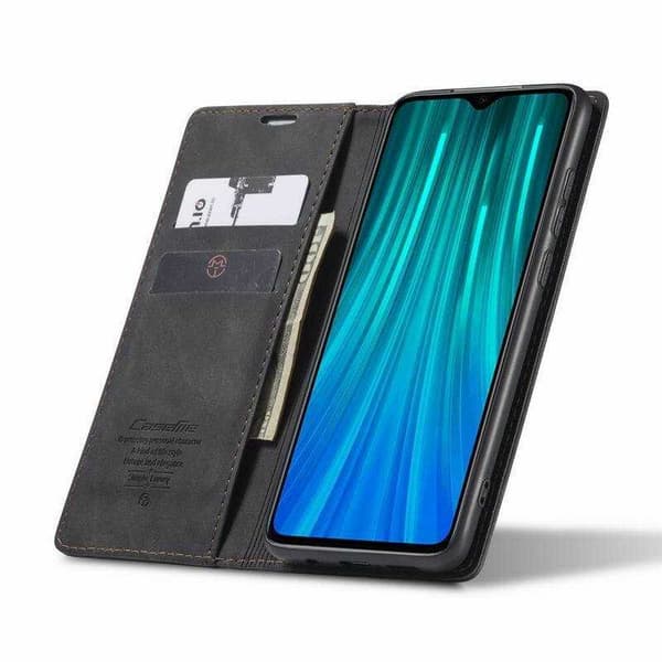 Xiaomi Note 8 Pro Elegant Flip Case CaseMe 3-FACK Black