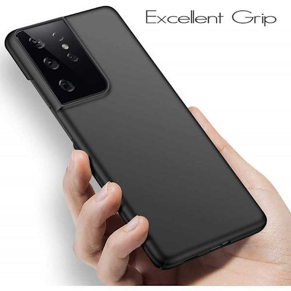 Samsung S21 Ultra tyndt matsort cover Basic V2 Black