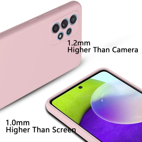 Samsung A33 5G kumitettu mattapinkki kuoren neste - vaaleanpunai