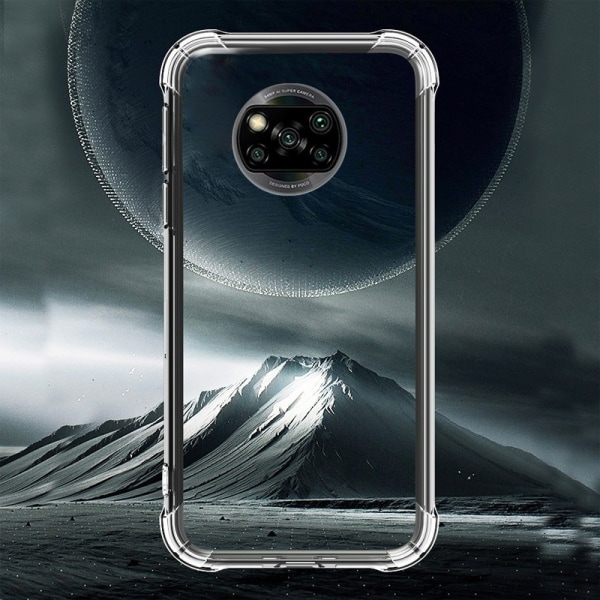 Xiaomi Poco X3 NFC Støtsikkert skall med forsterkede hjørner Transparent