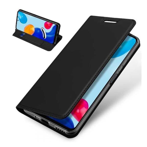 Xiaomi Redmi Note 11 / 11S Flipfodral Smooth Kortfack Black