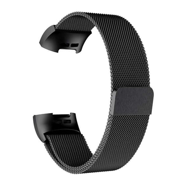 Fitbit Charge 3 -rannekoru Milanese Loop Black