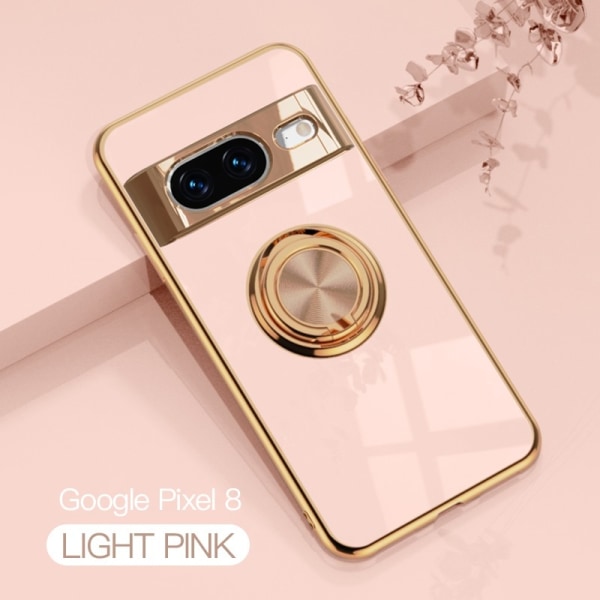 Google Pixel 8a Elegant & Stöttåligt Skal med Ringhållare Flawle