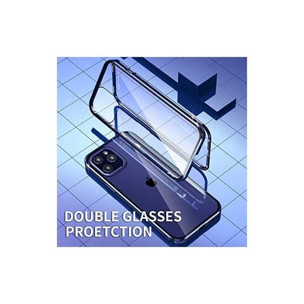 iPhone 12 Mini Heltäckande Premium Skal Glassback V4 Transparent