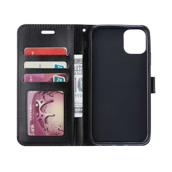 Samsung Galaxy A71 Pung Etui PU Læder 4 RUMMER Black