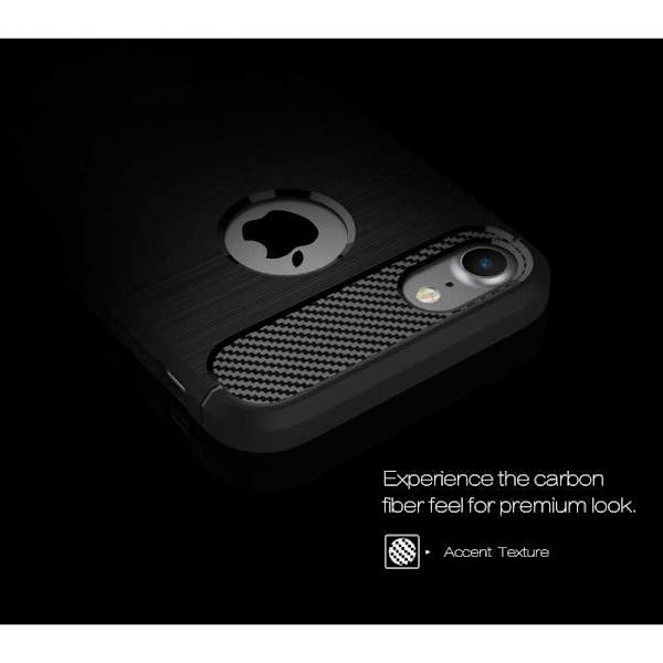iPhone 8 Stødsikker stødabsorberende skal SlimCarbon Black