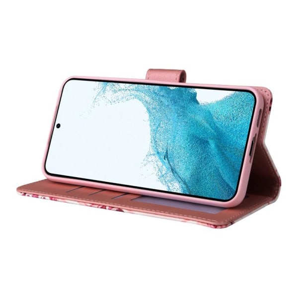 Samsung S23 Trendigt Plånboksfodral Sparkle 4-FACK Rosa