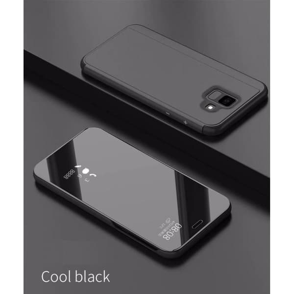 A8 2018 Smart Flipfodral Clear View Standing V2 Rocket Guld