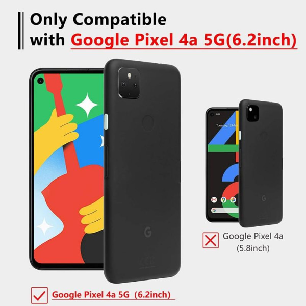 2-PACK Google Pixel 4a 5G Kamera Skydd Linsskydd Transparent