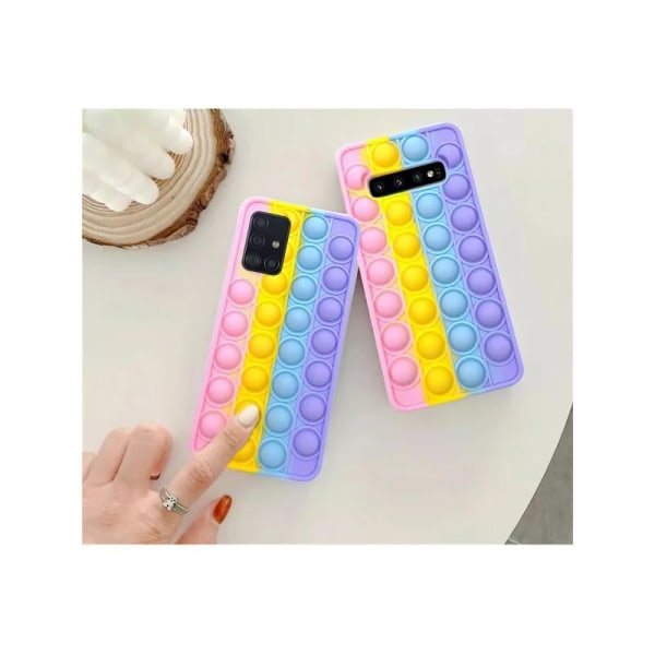 Samsung A51 4G / 5G beskyttelsesveske Fidget Toy Pop-It V2 Multicolor