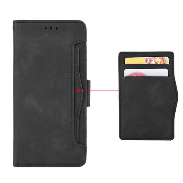 Samsung Galaxy S10e Pung-etui PU-læder 6-LOMMES Winston V3 Black