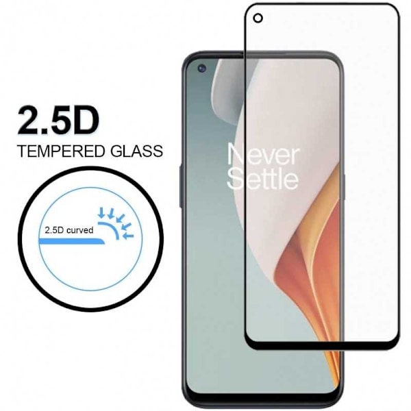 OnePlus Nord CE 2 Lite 5G Härdat Glas 0.26mm 2.5D 9H Fullframe