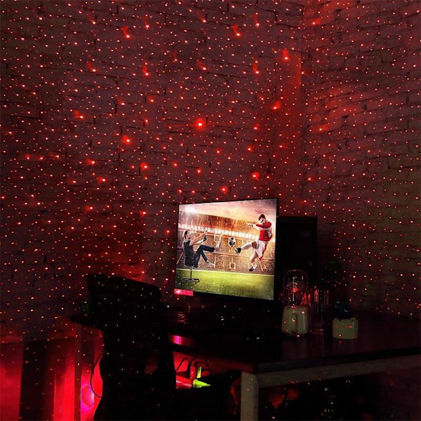 Bärbar USB LED Rymdprojektor Lila