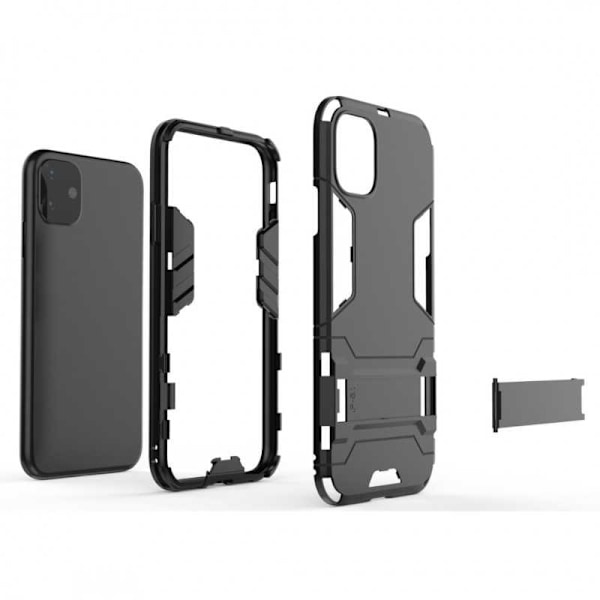 iPhone 11 Iskunkestävä kotelo jalustalla ThinArmor Black