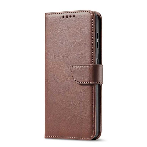Samsung S24 Plus Wallet Case PU-nahkainen 4-POCKET - Ruskea