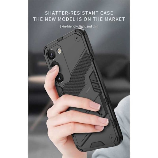 Samsung S23 Stöttåligt Skal med Kickstand ThinArmor V2 Mörkgrön