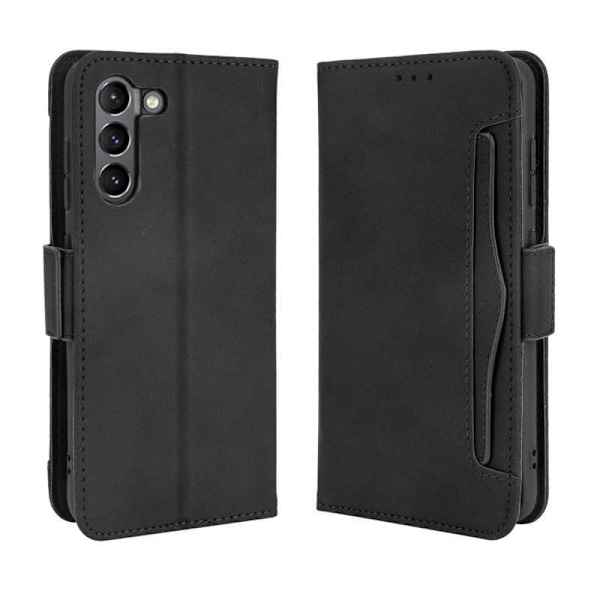 Samsung Galaxy S21 FE Plånboksfodral PU-Läder 6-FACK Winston V3 Svart