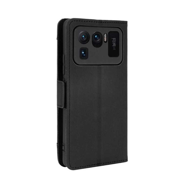 Xiaomi Mi 11 Ultra Plånboksfodral PU-Läder 6-FACK Winston V3 Svart