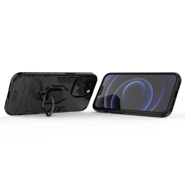 iPhone 14 Pro Stødsikkert cover med Ring Holder ThinArmor Black