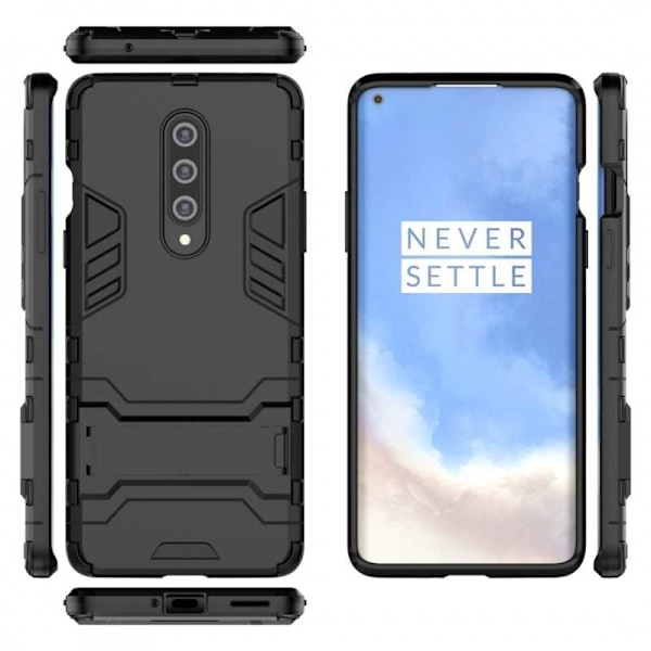 OnePlus 8 -iskunkestävä kotelo jalustalla ThinArmor Black