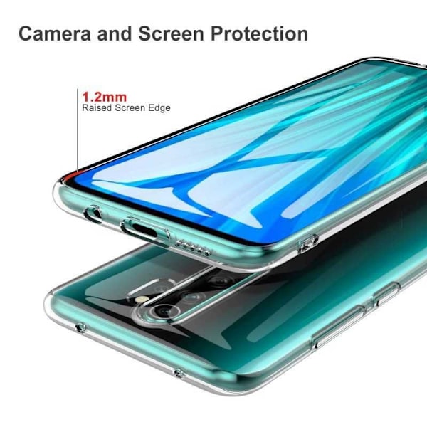 Xiaomi Redmi Note 8 Pro stødabsorberende blødt etui Enkelt Transparent