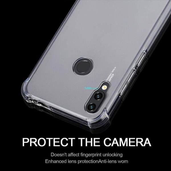 Xiaomi Redmi Note 7 Støtsikkert skall med forsterkede hjørner Transparent