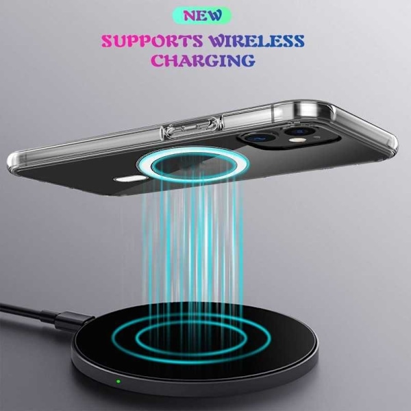 iPhone XS Max läpinäkyvä iskunvaimenninkotelo, MagSafe-yhteensopiva Transparent