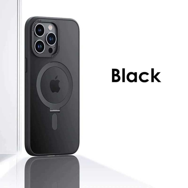 iPhone 15 Pro Stöttåligt Magsafe Skal med Kickstand Nordcell™ Svart
