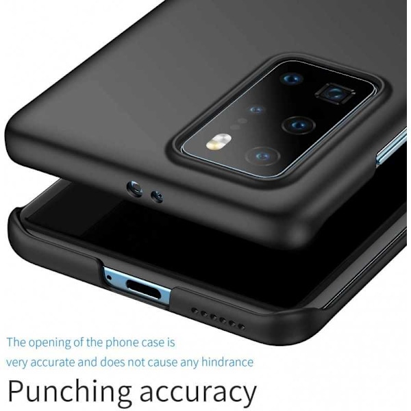 Huawei P40 Pro Erittäin ohut kumipinnoitettu mattamusta Cover Basic V2 Black