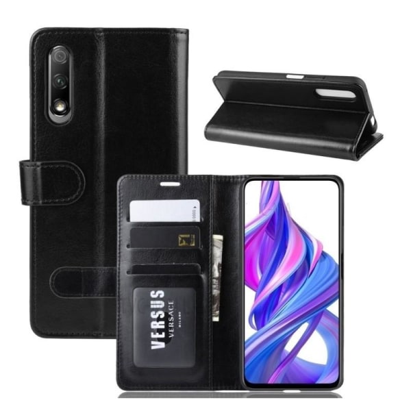 Huawei P Smart Pro lompakkokotelo PU-nahkainen 4-tasku Black