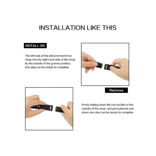Fitbit Charge 2 Stilren Sportarmband Runnr Svart