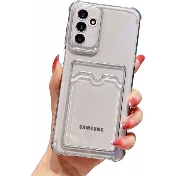 Tynt støtsikkert mobildeksel med kortspor Samsung A14 5G/4G Transparent